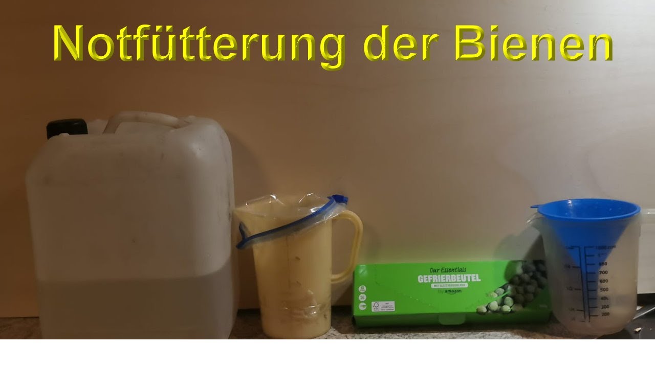 Futtersirup in Zipbeutel füllen und flüssig füttern