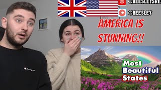 British Couple Reacts to 10 Most Naturally Beautiful States in America!