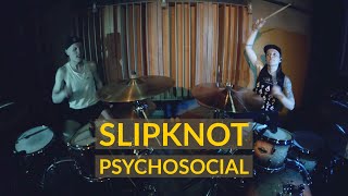 Slipknot - Psychosocial (drum cover by Vicky Fates &amp; Yauhen Drums)