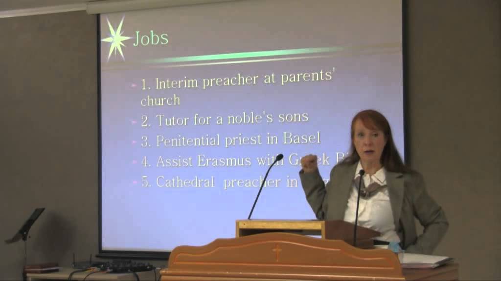 2014.01.11 "The Spiritual Heritage of the Reformation: Calvin's Spiritual Father Oecolampadius."