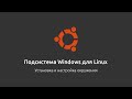 Актуальный способ установки и настройки окружения Windows WSL (Windows Subsystem for Linux)