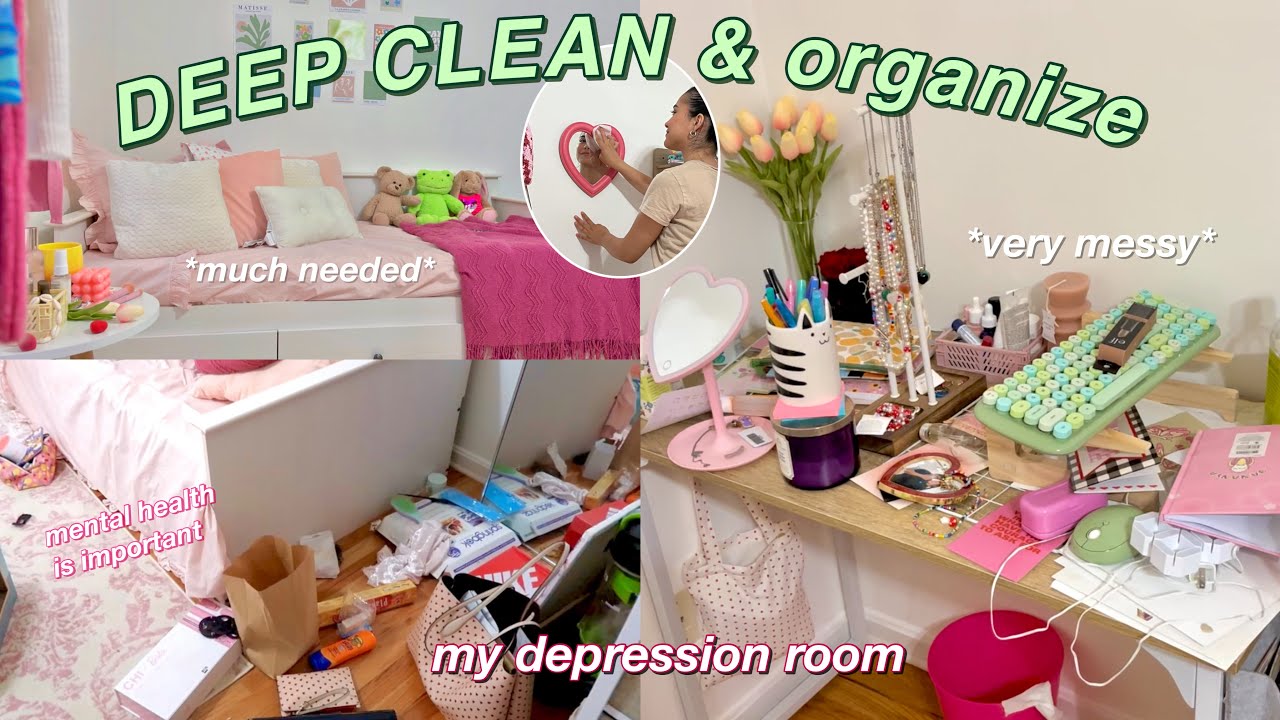 DEEP CLEAN and organize my depression room 2022 (this will motivate you