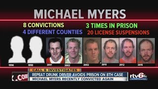 Repeat drunk driver avoids prison on 8th case