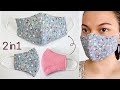 VERY EASY! Face Mask Sewing Tutorial in less than 10 minutes | 3 Layers Mask