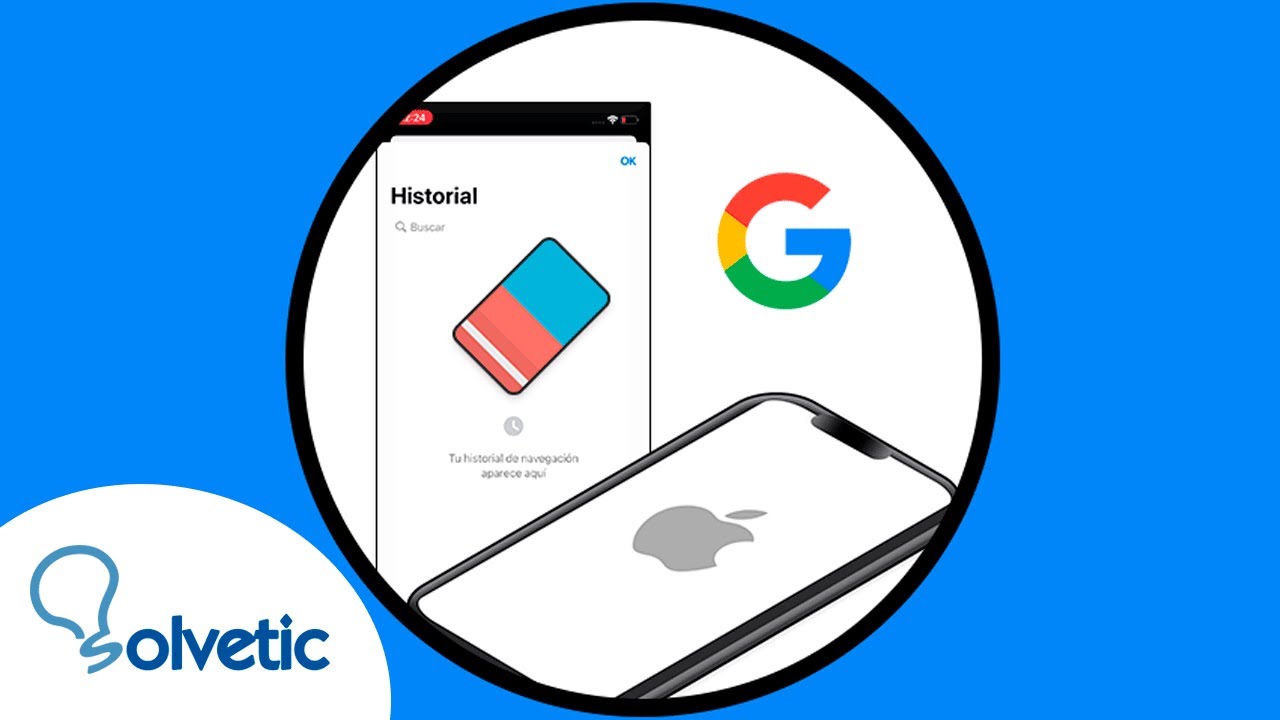🗑 Cómo BORRAR el HISTORIAL de GOOGLE en iPhone YouTube