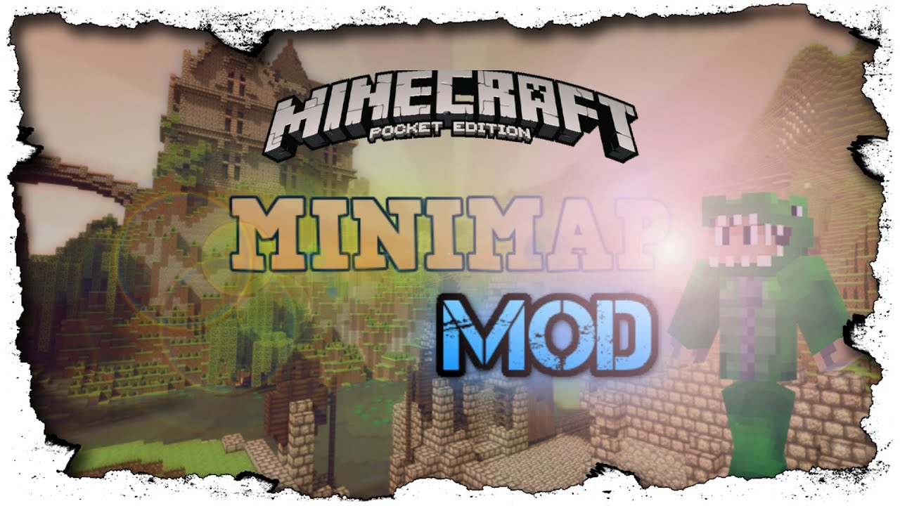 MINECRAFT PE MINIMAP MOD DEUTSCH/HD - YouTube