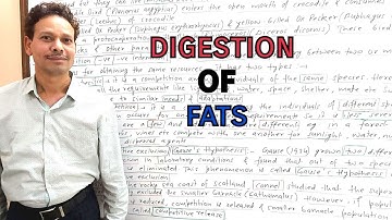 Digestion of Fats | Animal Nutrition | For IAS,NEET,GATE,NET and BSc