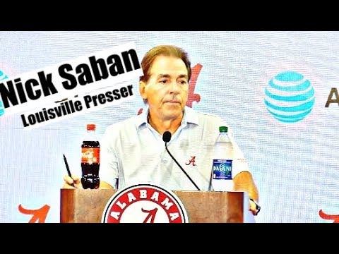 Alabama Crimson Tide Football Nick Saban Press Conference Before Louisville