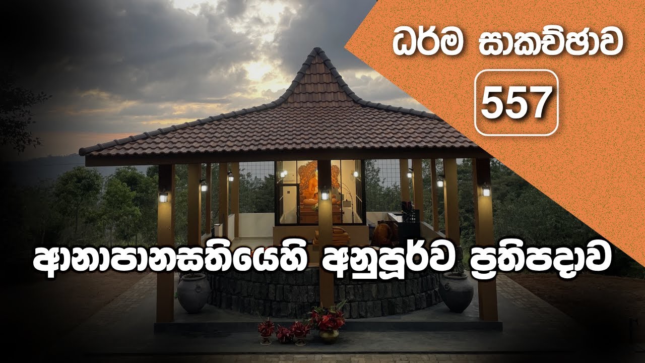 ධර්ම සාකච්ඡාව - 557 | ආනාපානසතියෙහි අනුපූර්ව ප්‍රතිපදාව (2024.02.25)