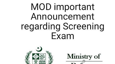 MOD Important announcement regarding screening exam,  MID jobs 2022, ministry of defence