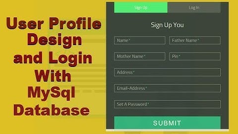 How to Make a User Login System PHP and MySQL for Beginners I Used MySQL Database 2020 I Part-1