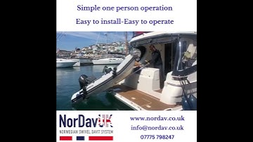 Demonstration of NorDav electric swivel davit system