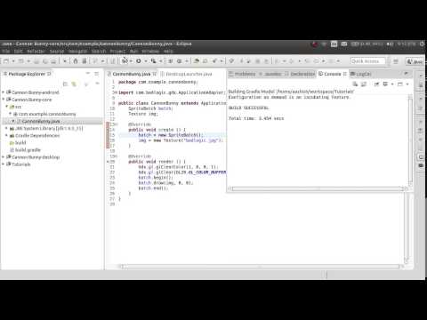 Libgdx Tutorial : Episode 2 - Running First Game