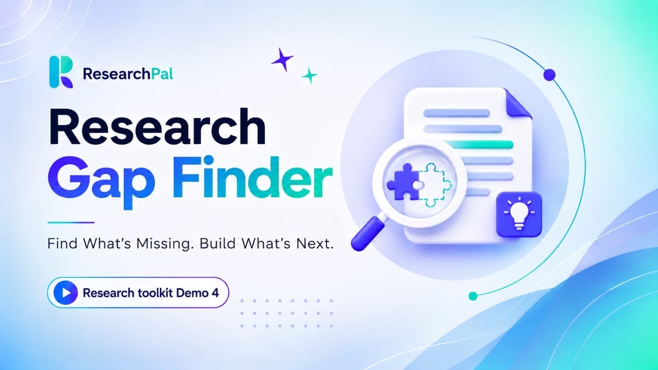 How to Find a Research Gap with ResearchPal | Research Toolkit Demo