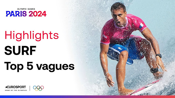 JO PARIS 2024 - Le Top 5 des plus belles vagues de l'épreuve de surf