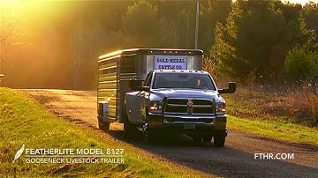 Take a Quick Tour of the New Featherlite Model 8127 Livestock Trailer.