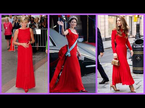 Top 8 Most Beautiful Royal Red Dresses Ever Worn!