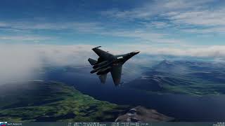 DCS SU-27 vs F-15 F-16 F-18