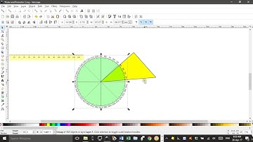 Ruler and protractor in Inkscape