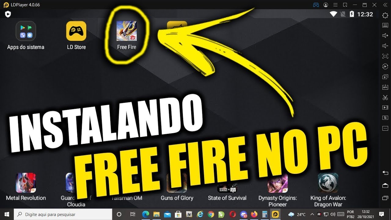 COMO BAIXAR E INSTALAR FREE FIRE NO PC OU NOTEBOOK - 2022 ATUALIZADO -  FÁCIL E RÁPIDO 