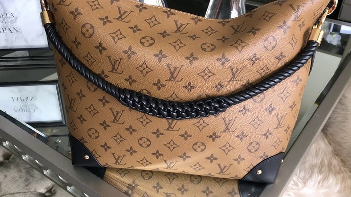 Louis Vuitton LV M44130 Triangle Softy Reverse Monogram Canvas Bag