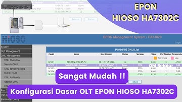 Basic configuration of Hioso HA7302C EPON OLT