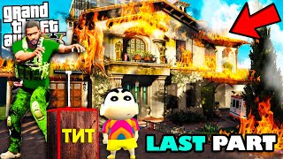 Franklin Blowing Up Michael's House to Upgrade His Own House in GTA 5 | SHINCHAN and CHOP