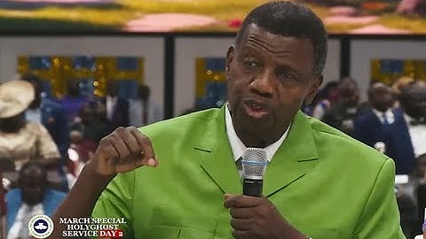 Pastor E.A Adeboye Sermon @RCCG March 2025 HOLY GHOST SERVICE