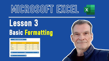 Lesson 3 - Excel Formatting | Full Excel tutorial from Scratch | First steps with Excel
