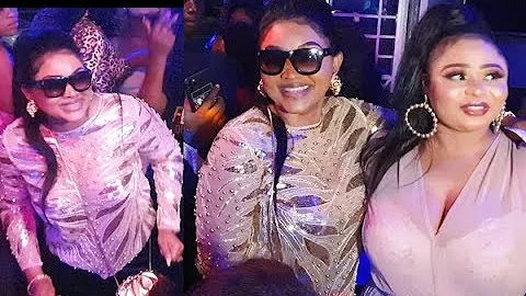 Mercy Aigbe Dance Her Heart Out As Gbenga Adeyinka, Iyabo Ojo Spray Her Money