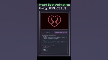heart beat animation using html css js #code #coding #html #html5 #css #css3 #java #javascript#php