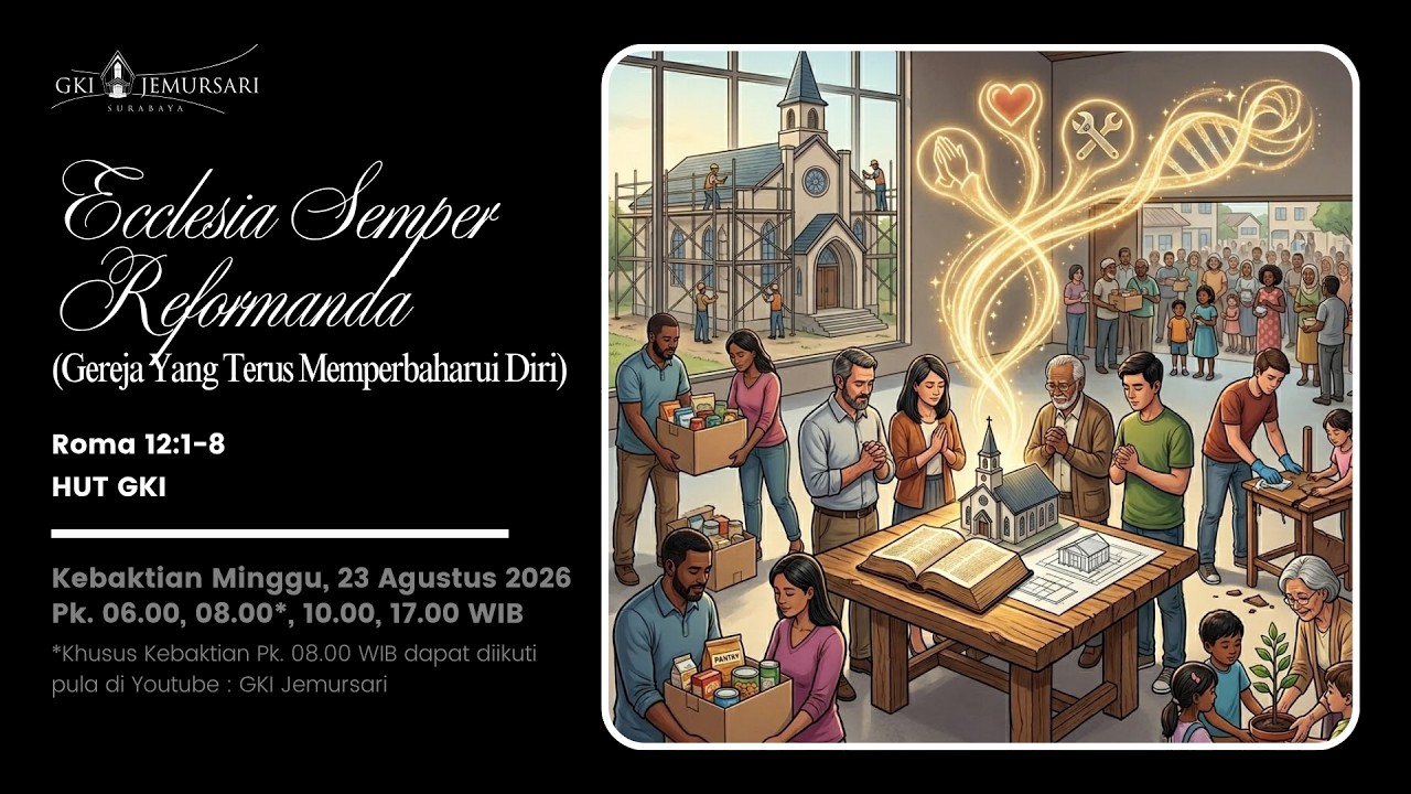 Kebaktian Live Streaming GKI Jemursari-Kebaktian Minggu  23 Agustus 2026 - Pk.08.00 WIB