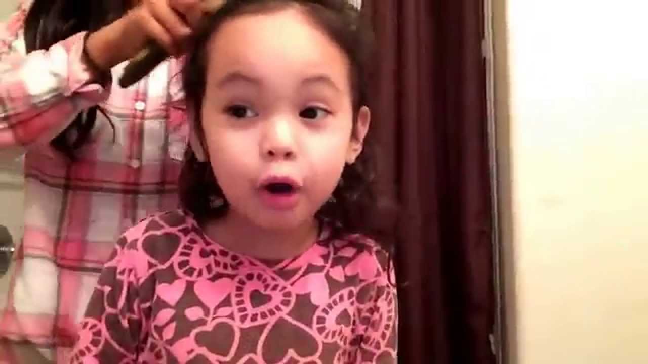 1 easy way to do a hairstyle on 3 year old