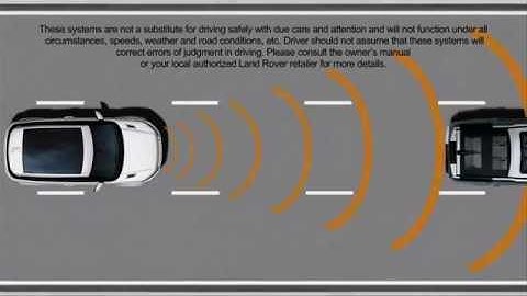 Range Rover Evoque Adaptive Cruise Control