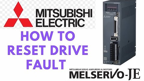 How to reset Mitsubishi J4 servo drive alarm or drive fault AL20.3