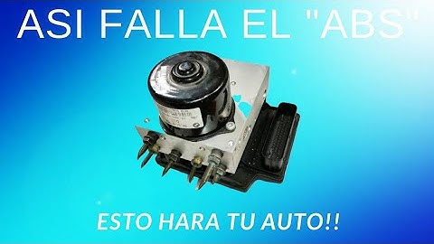 SINTOMAS de FALLA del MODULO "ABS" / ASI fallara TU auto!!