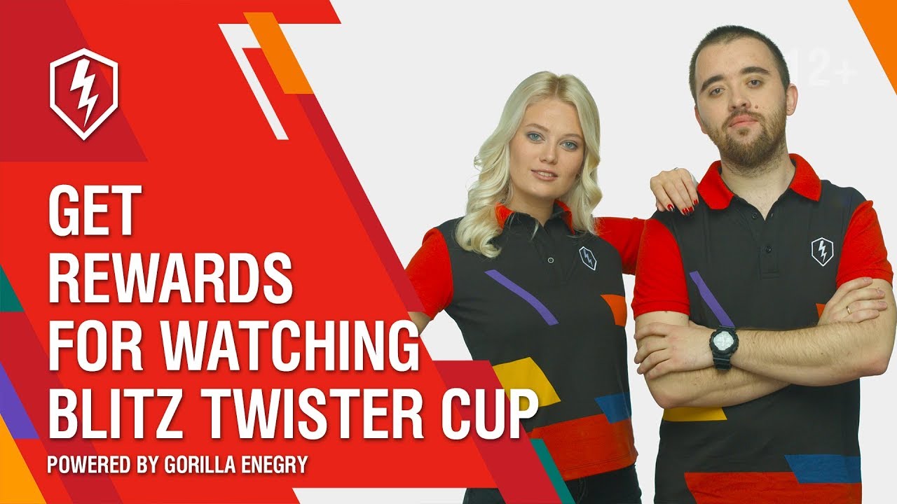 WoT Blitz. Get Rewards for Watching Blitz Twister Cup Powered by Gorilla Energy WoT Blitz. Get Rewards for Watching Blitz Twister Cup Powered by Gorilla Energy