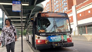 CTA On Board Riding 2013 New Flyer D60LFR Bus 4390 on Route 147 Outer Dusable LSD Express Southbound