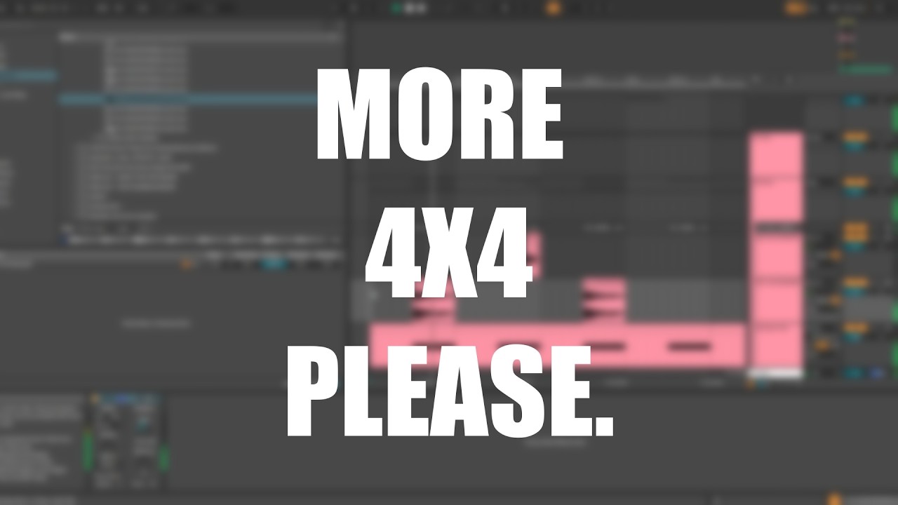 writing more 4x4 ukg drums