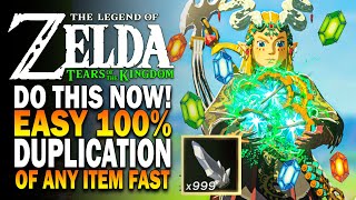 new item duplication glitch is so easy! infinite money in zelda tears of the kingdom