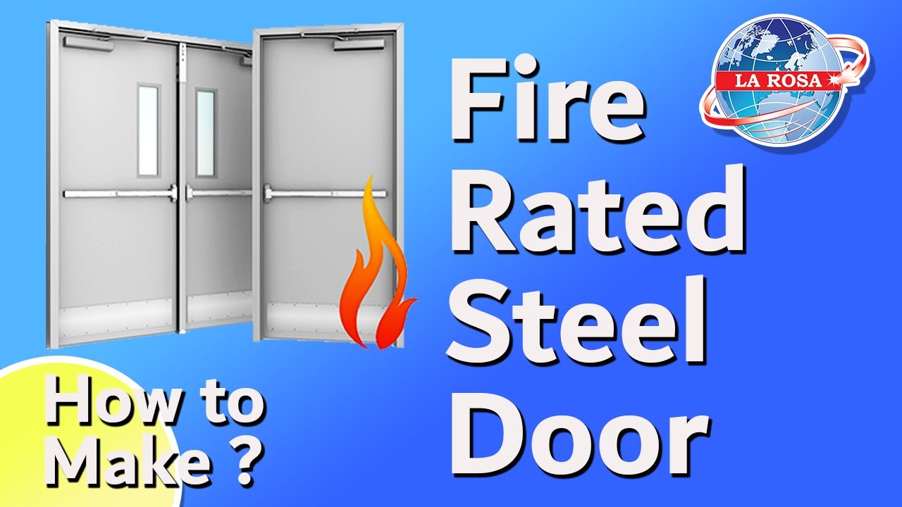 How to make Fire Rated Steel Door - DP2-1.5 Roll Forming Machine - YouTube