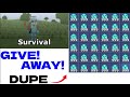 How to get 100000 diamonds in survival  giveaway  bloxdio  not joha yt