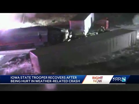 Trooper injured in multi-vehicle I-80 crash