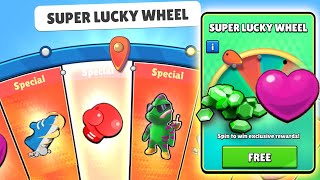 "NEW" I GOT SPECIAL EMOTE IN SUPER LUCKY WHEEL | Stumble Guys screenshot 5