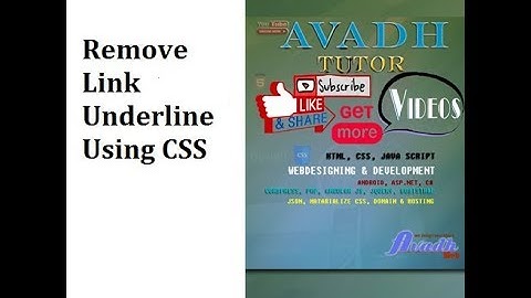 remove underline from link css | remove underline from link css hover | text-decoration