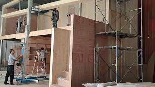 double deck stand pre construction inhouse in china