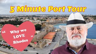 A "Colossal" Cruise Stop:  Rhodes 5 Minute Port Tour