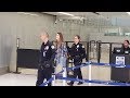 TSA checkpoint LAX airport police arresting a woman with a  Gun