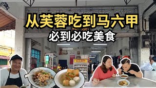 [马六甲 Vlog 1] 52年老字号潮州酿豆腐 | 本地人热烈推荐芙蓉烧包 | 隐藏版住家娘惹糕 | 住家娘惹咖喱叻沙 | Seremban to Melaka: Culinary Journey