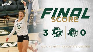 With postgame interview of cal poly volleyball's head coach caroline
walters